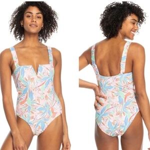 Roxy Love Rib The Coco One Piece Swimsuit SMALL